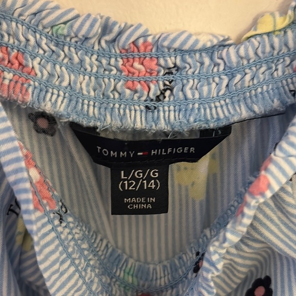 Tommy Hilfiger Blue Floral Kids Dress - Picture 3 of 3